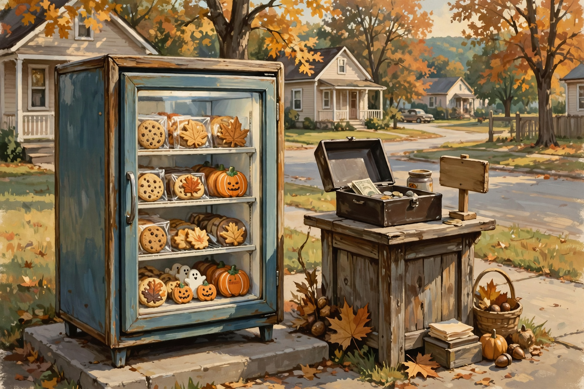Illustration for 🍪 Pick Your Cookie, Pay on the Honor System: The Cookie Cooler Opens in Lusk