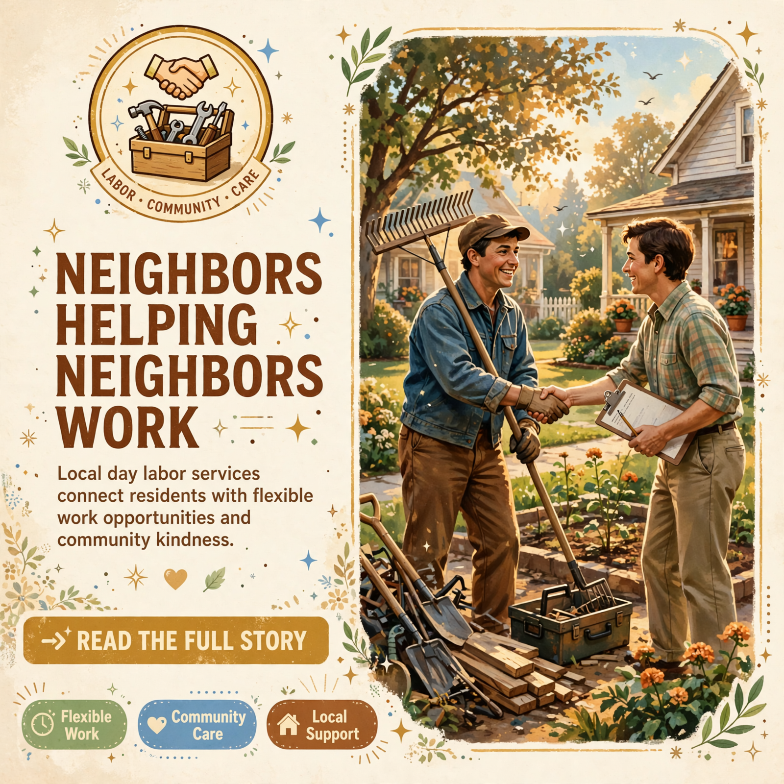 Featured image for "📞 Local Day Labor Services Available - Community Member Offers Help"
