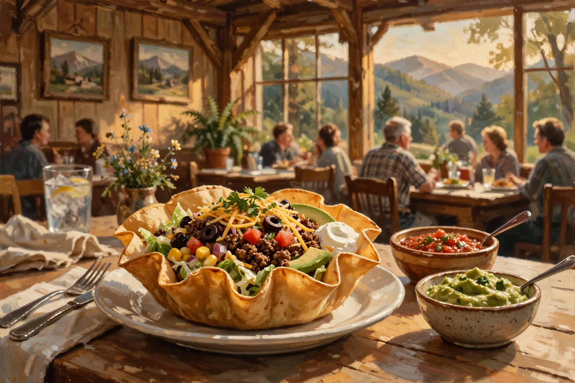 Illustration for 🌮 A Thursday Tradition: Taco Salad on Cagle Mountain