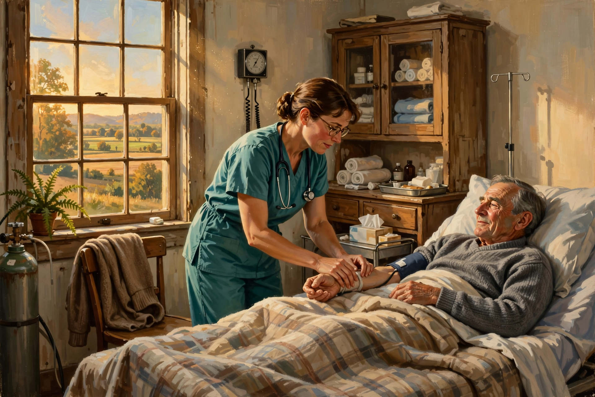 Illustration for Technology Can't Fix a Missing Nurse