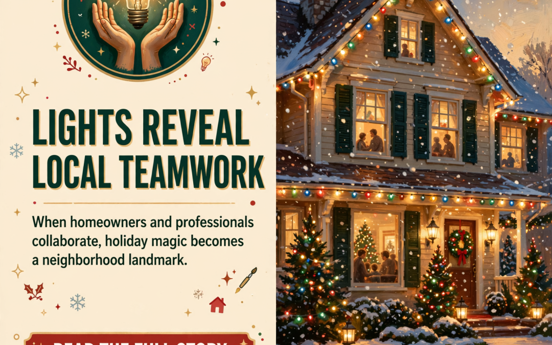 🎄 Local Christmas Light Collaboration Showcases Community Teamwork and Creative Vision