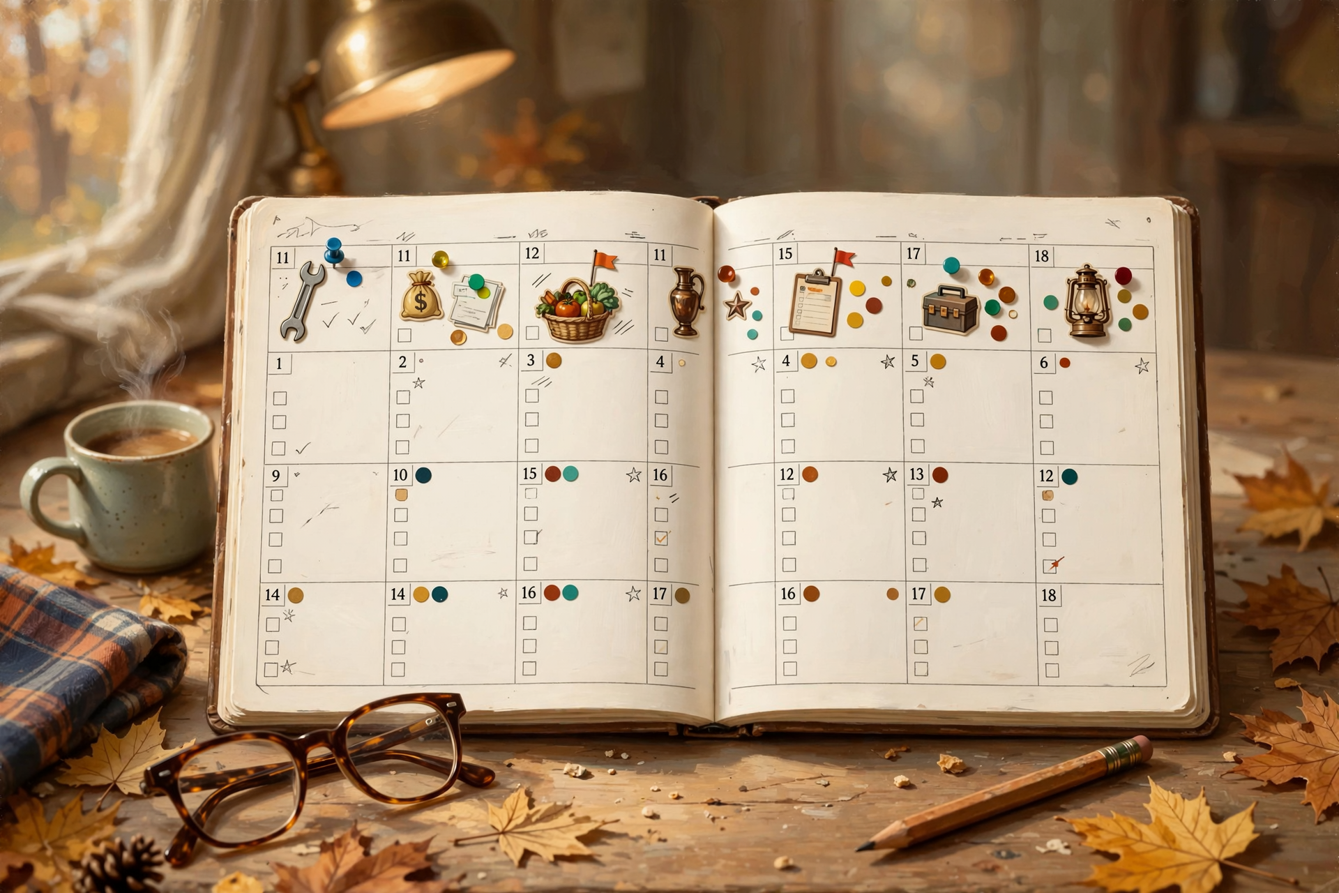 Illustration for 📅 Week-Ahead Business Calendar (Oct. 11–18)