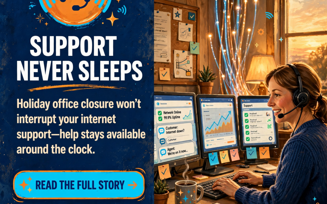 🧭 Ben Lomand Connect Offices Close for Columbus Day – 24/7 Support Continues