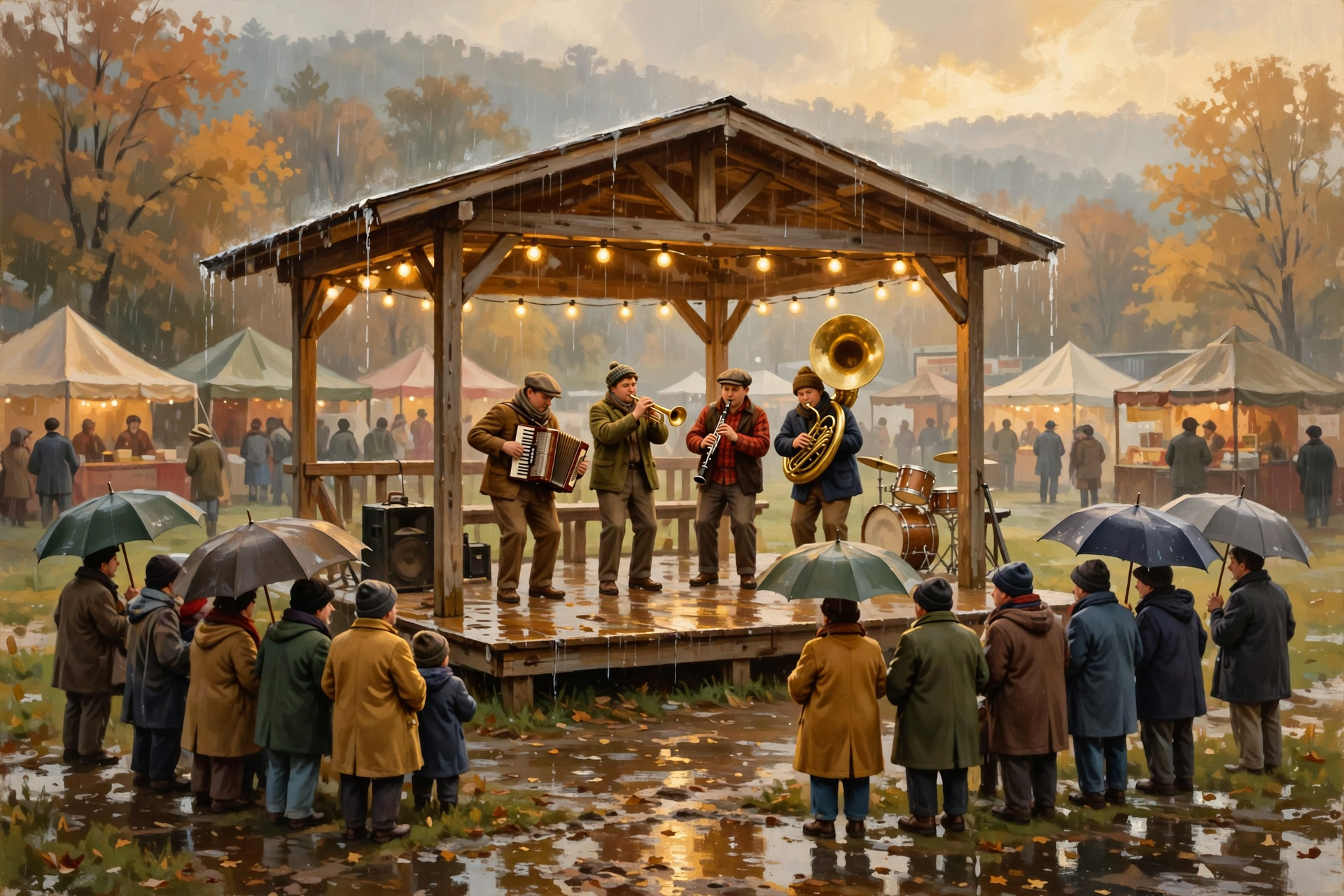 Illustration for 🎶 Rain Couldn't Stop the Music: Small Town America and Oktoberfest Wrap Up