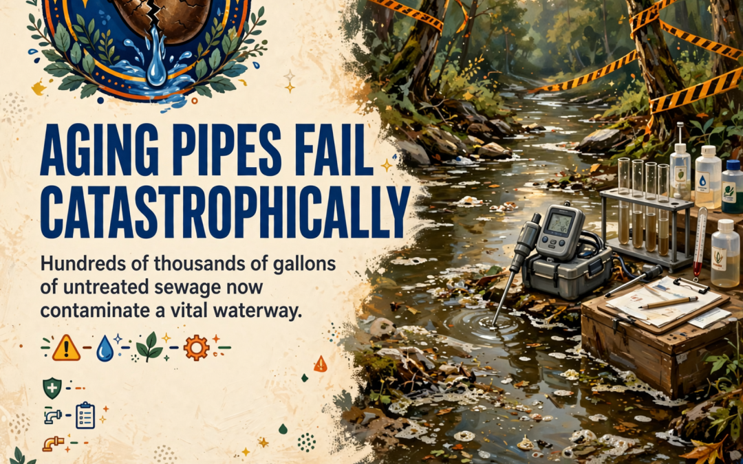 🚨 Sanitary Sewer Overflow Sends Hundreds of Thousands of Gallons Into South Chickamauga Creek in Chattanooga