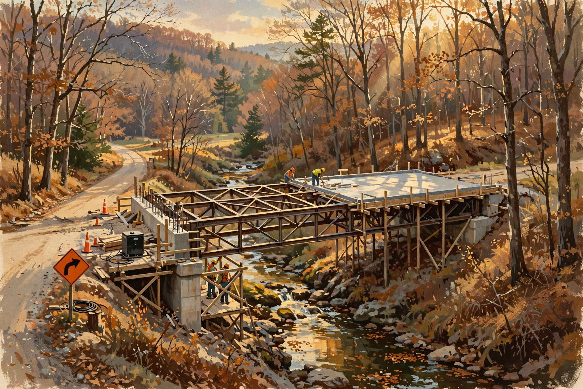 Illustration for 🌉 A Safer Crossing on the Way: East Valley Road Bridge Set to Reopen in December