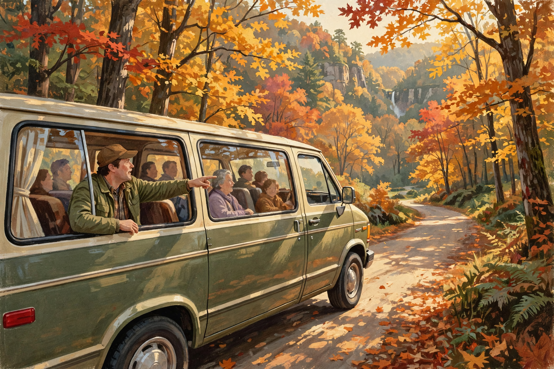 Illustration for 🚗 Sat., Oct. 17 at the Park: Van Tour by Day, Road Closure by Evening