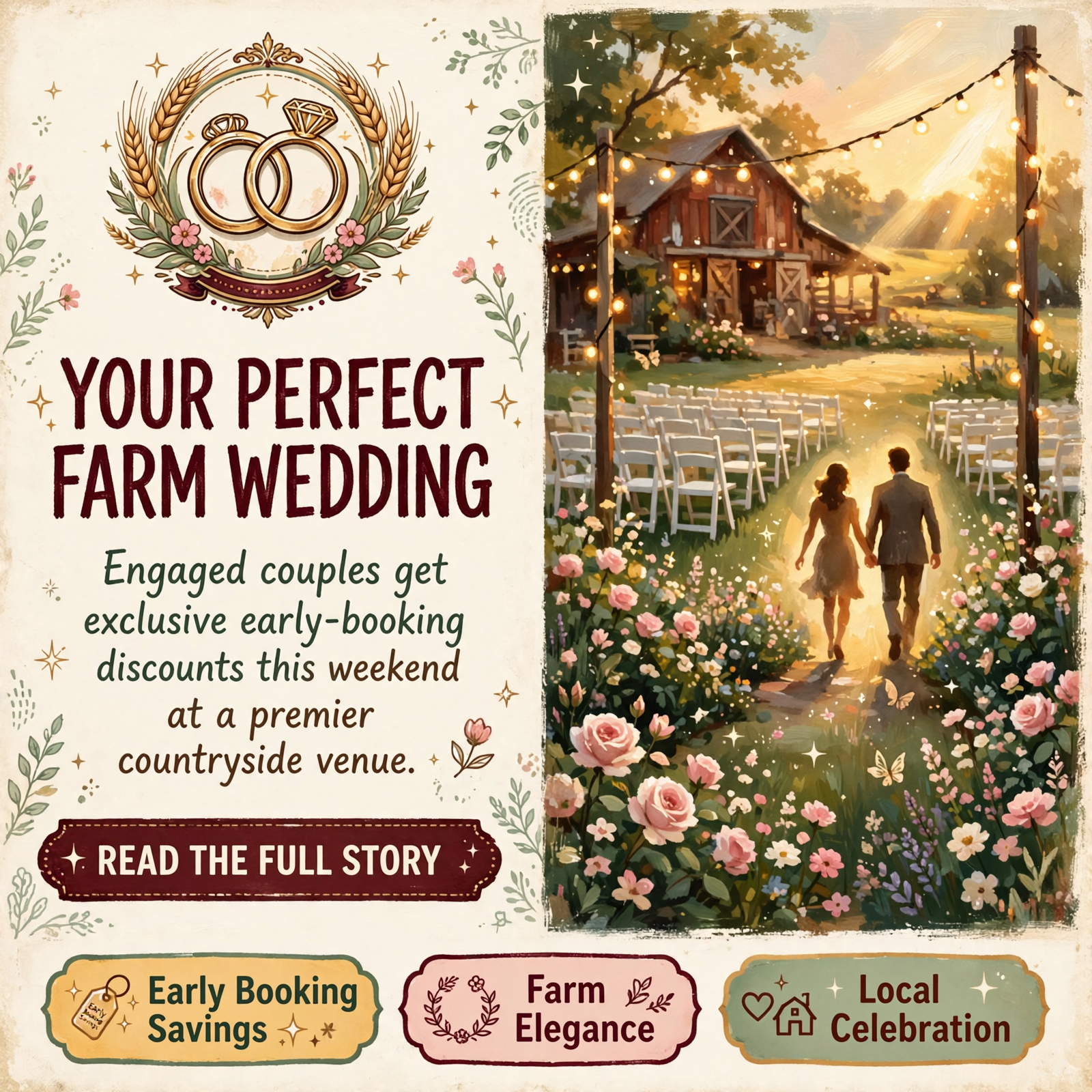 Featured image for "💍 Fall in Love with Rosewood Farm Weddings & Events Venue in Whitwell - Special Open House This Weekend"