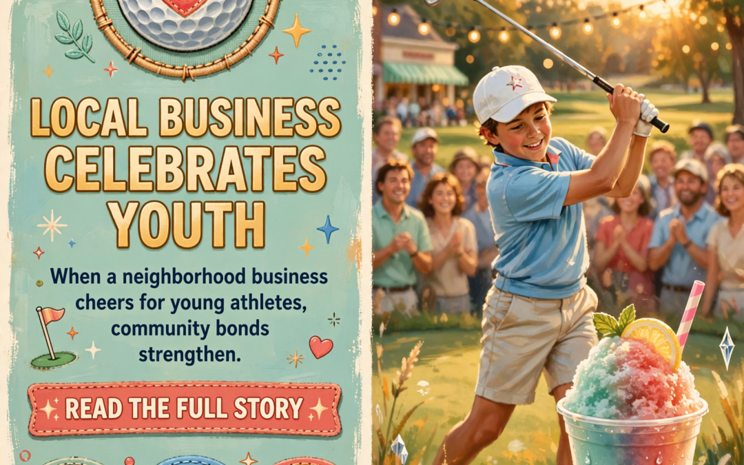 🏌️ Local Business Cheers on Young Golfers – Community Spirit on the Course