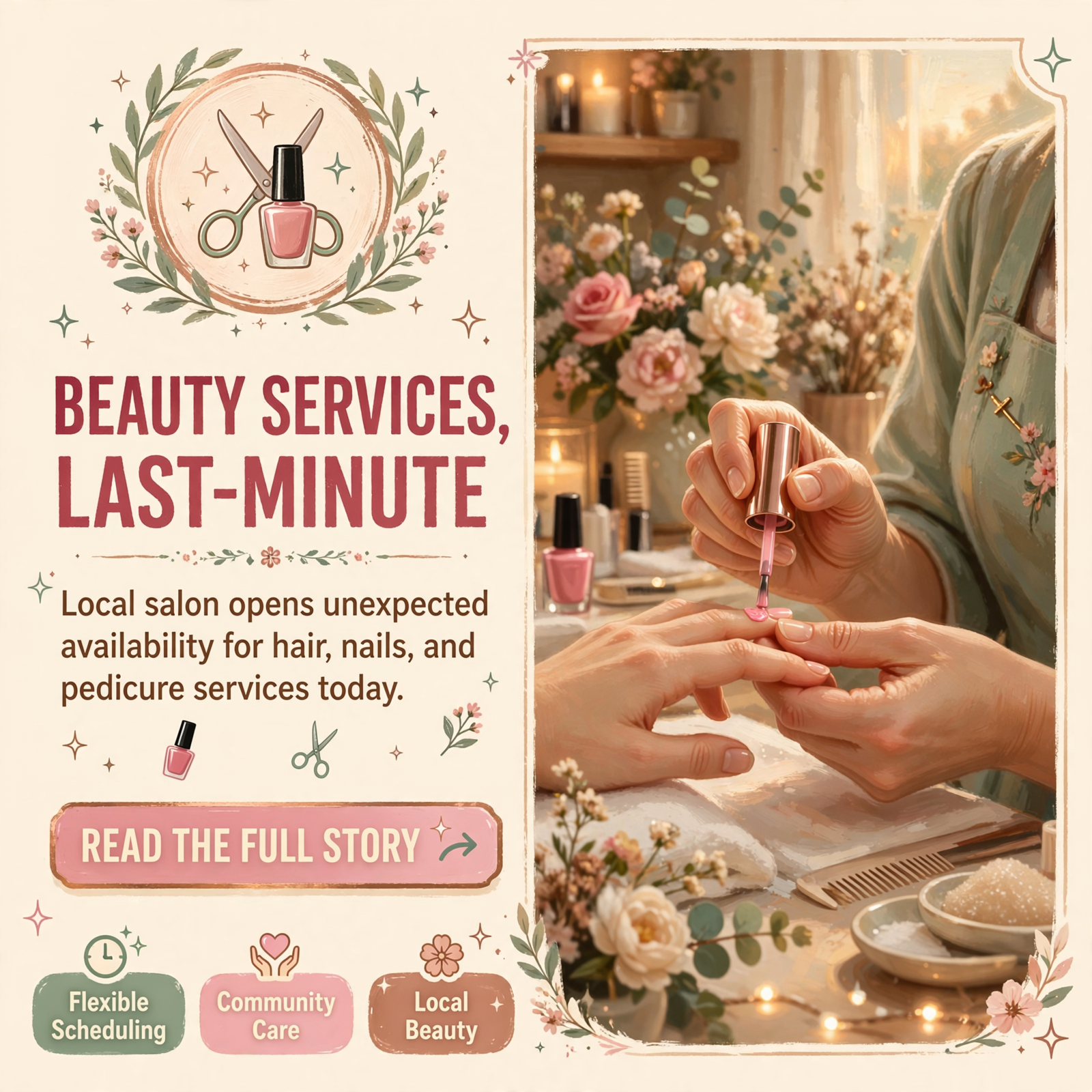 ✨ Last-Minute Availability at Michelle’s Nail Studio, Salon, and Day Spa in Cookeville — Featured Image Featured image for "✨ Last-Minute Availability at Michelle's Nail Studio, Salon, and Day Spa in Cookeville"