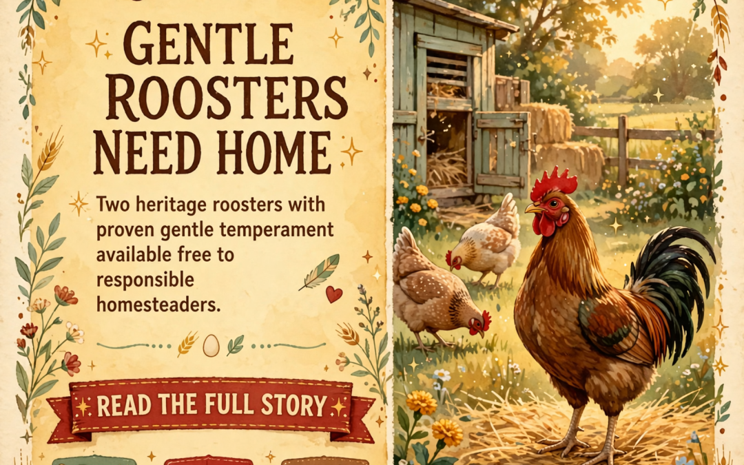 🐓 Free Wyandotte and BCM Roosters Available – Gentle Birds Seeking New Home