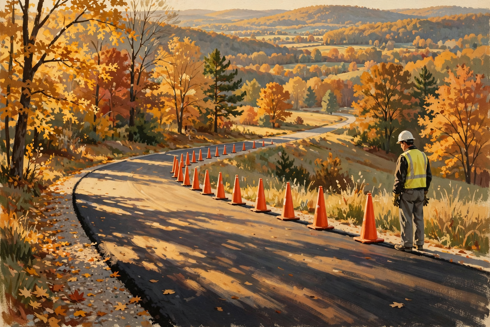 Illustration for 🌻 A Few Orange Cones Mean the Valley Is Getting Taken Care Of