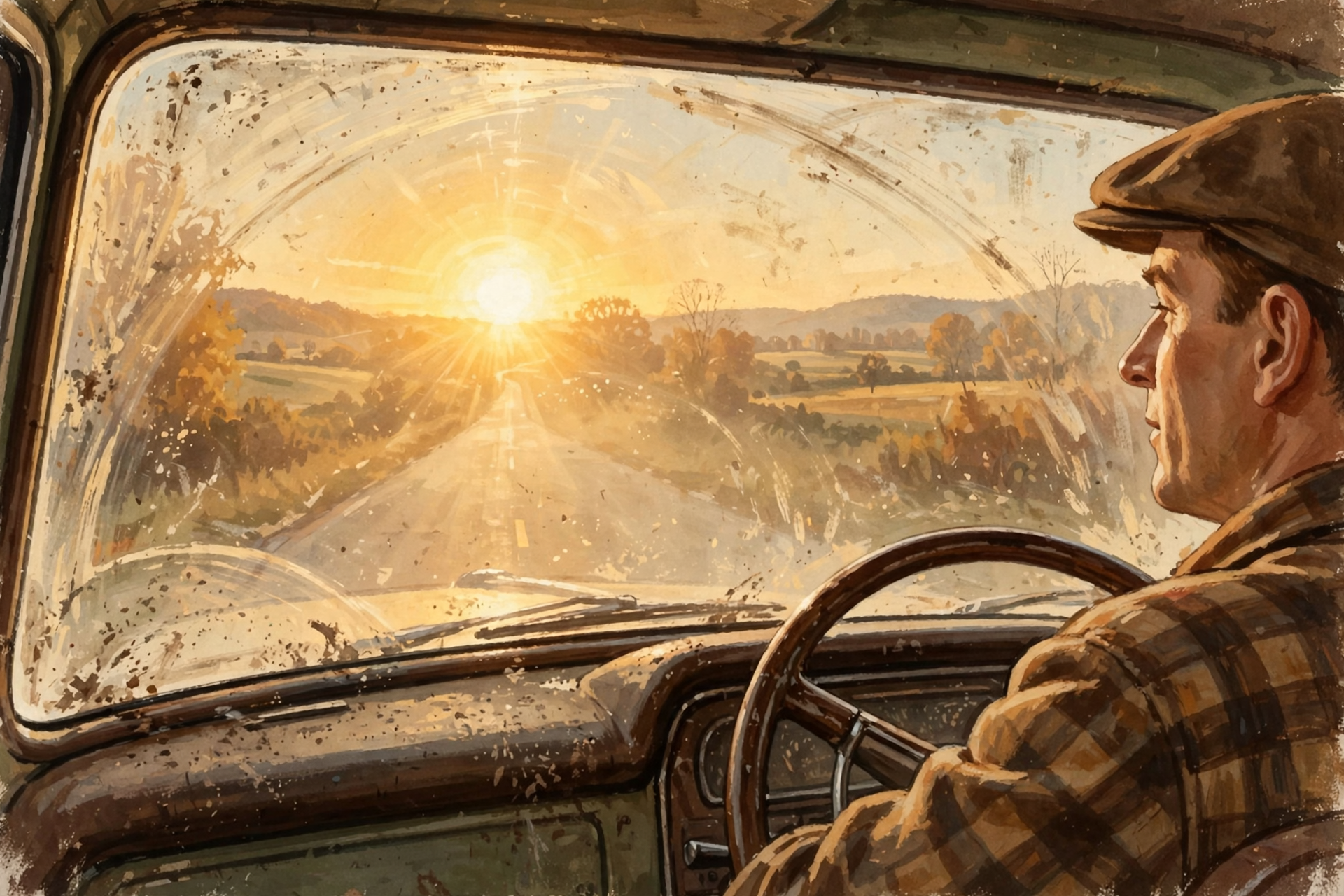 Illustration for π
That Low Fall Sun: How to See the Road When It's Right in Your Eyes