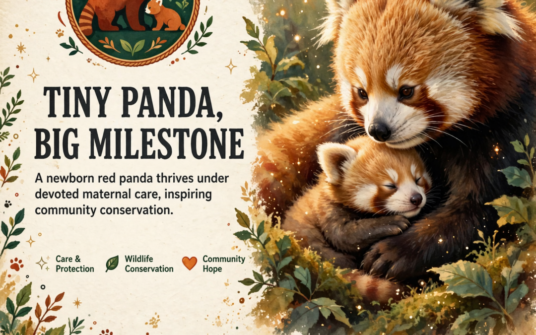 🐼 Red Panda Baby Masala Grows Under Mom Saffron’s Care at Chattanooga Zoo