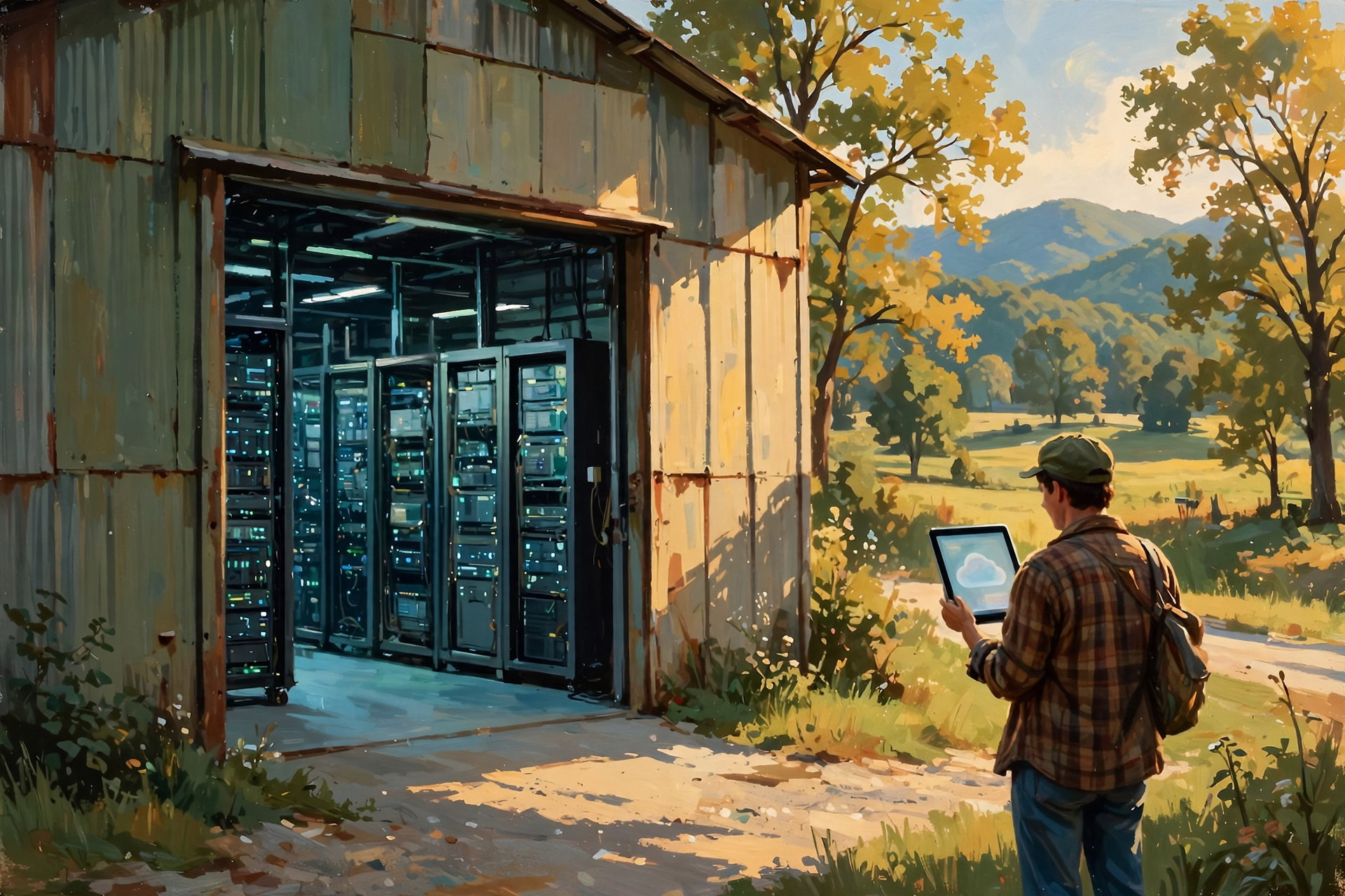 Illustration for So Is a Data Center the Same Thing as “The Cloud”?