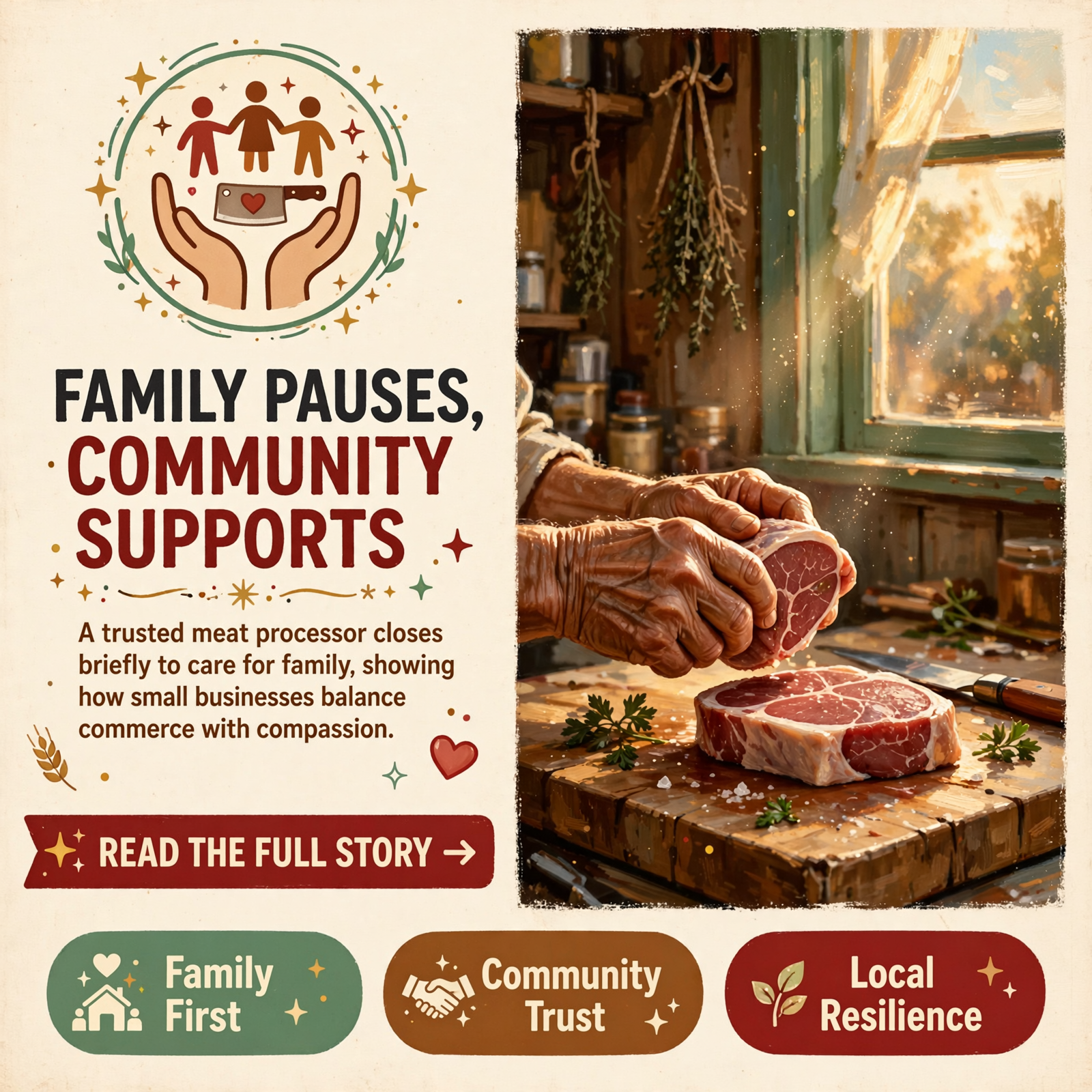 Featured image for "🥩 H & R Custom Slaughtering Temporarily Closes for Family Medical Care"