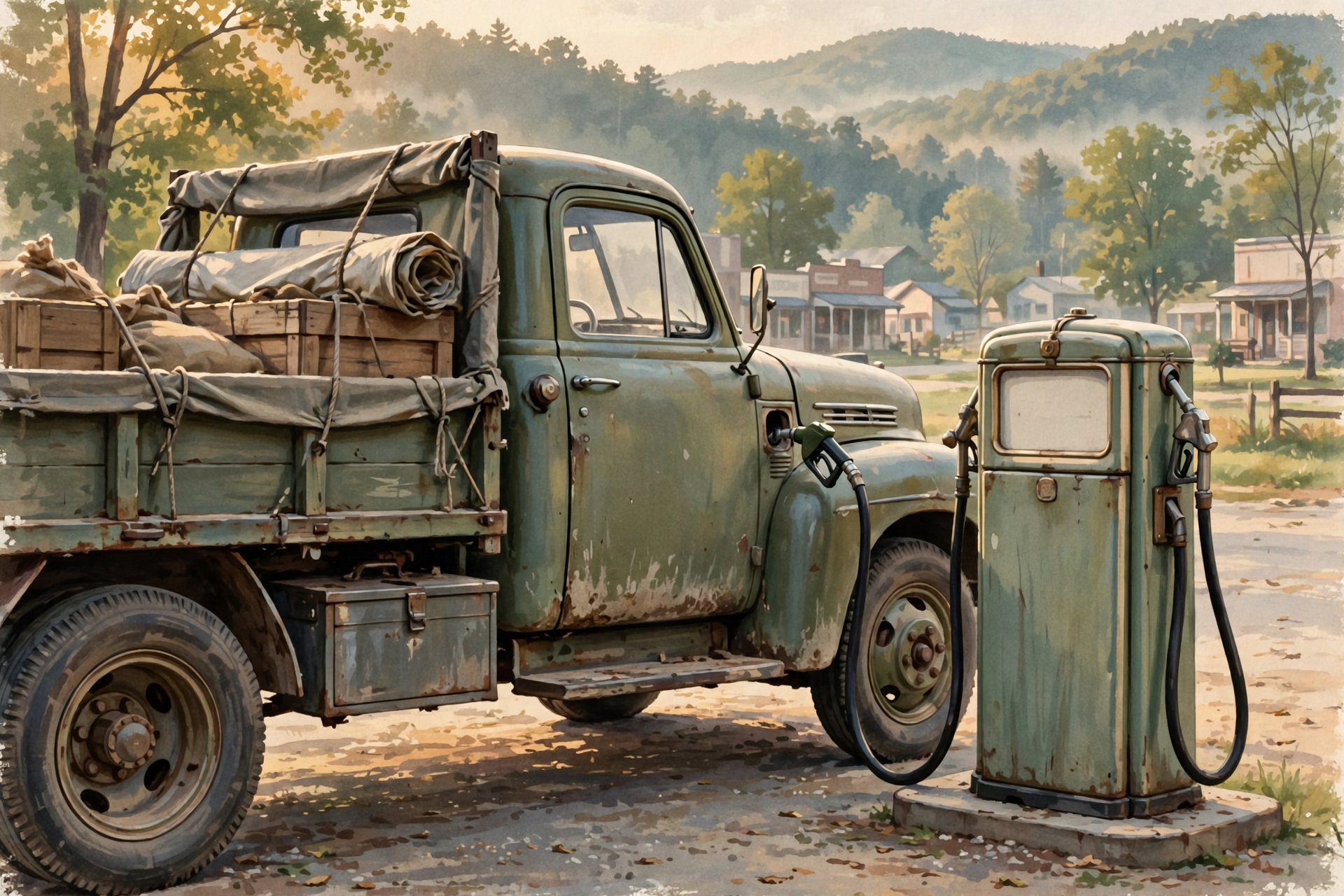 Illustration for ⛽ Work-Week Fuel: Chattanooga Under $3.85, Diesel Still Stings