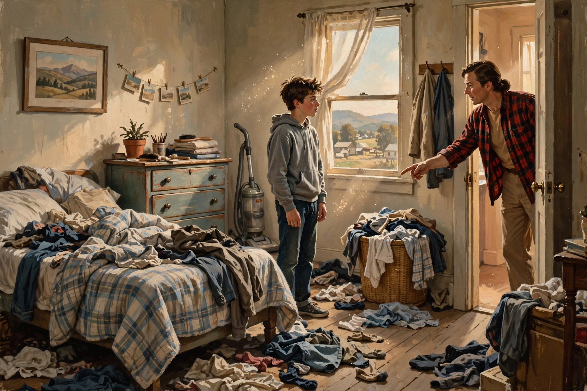 Illustration for "Clean Your Room" Is a Prompt