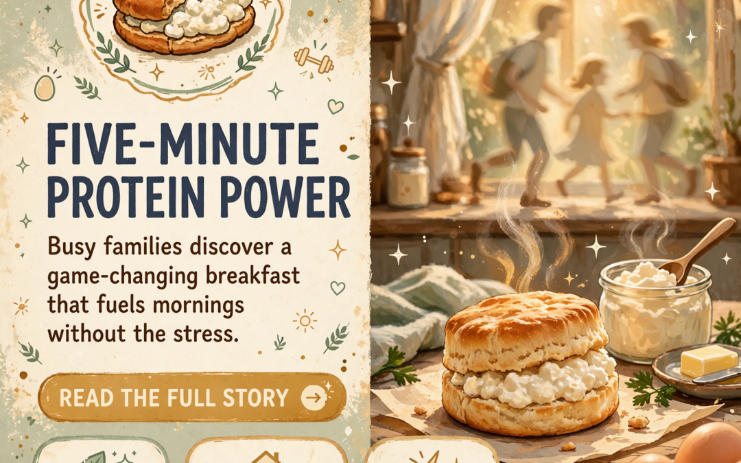 🥣 Quick High-Protein Breakfast Biscuit Recipe for Busy Mornings
