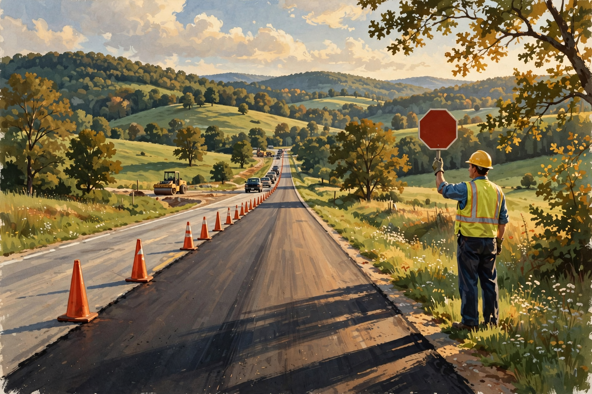 Illustration for 🚧 Fresh Blacktop, Tunnel Cleanings and Deer on the Move: Your Roads & Commute Report