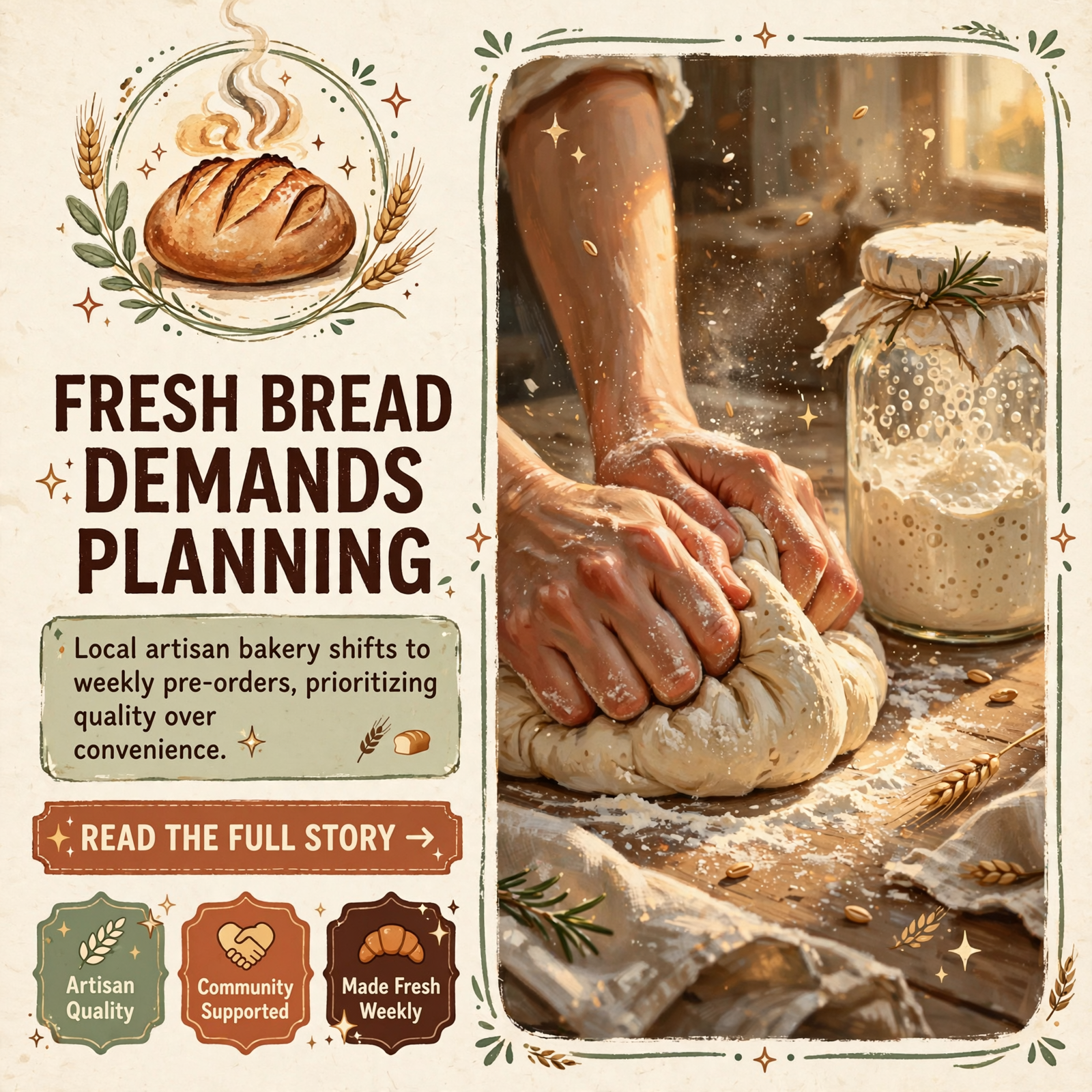 Featured image for "🥖 Weekly Sourdough Pre-Orders Now Open in Soddy-Daisy"