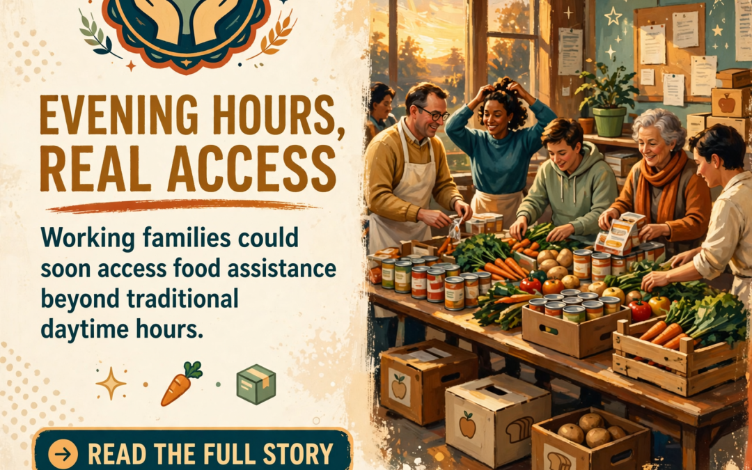 🍽️ Food Bank Seeks Community Input on Evening Hours to Serve Working Families