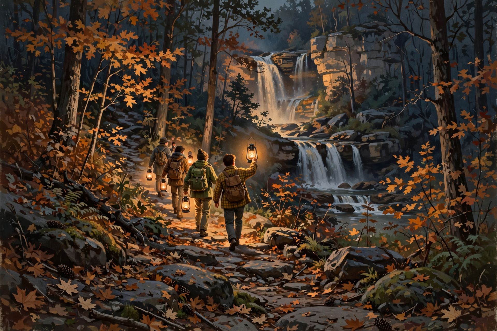 Illustration for 🏮 Fri., Oct. 16: Lantern Hike at Fall Creek Falls ($10)