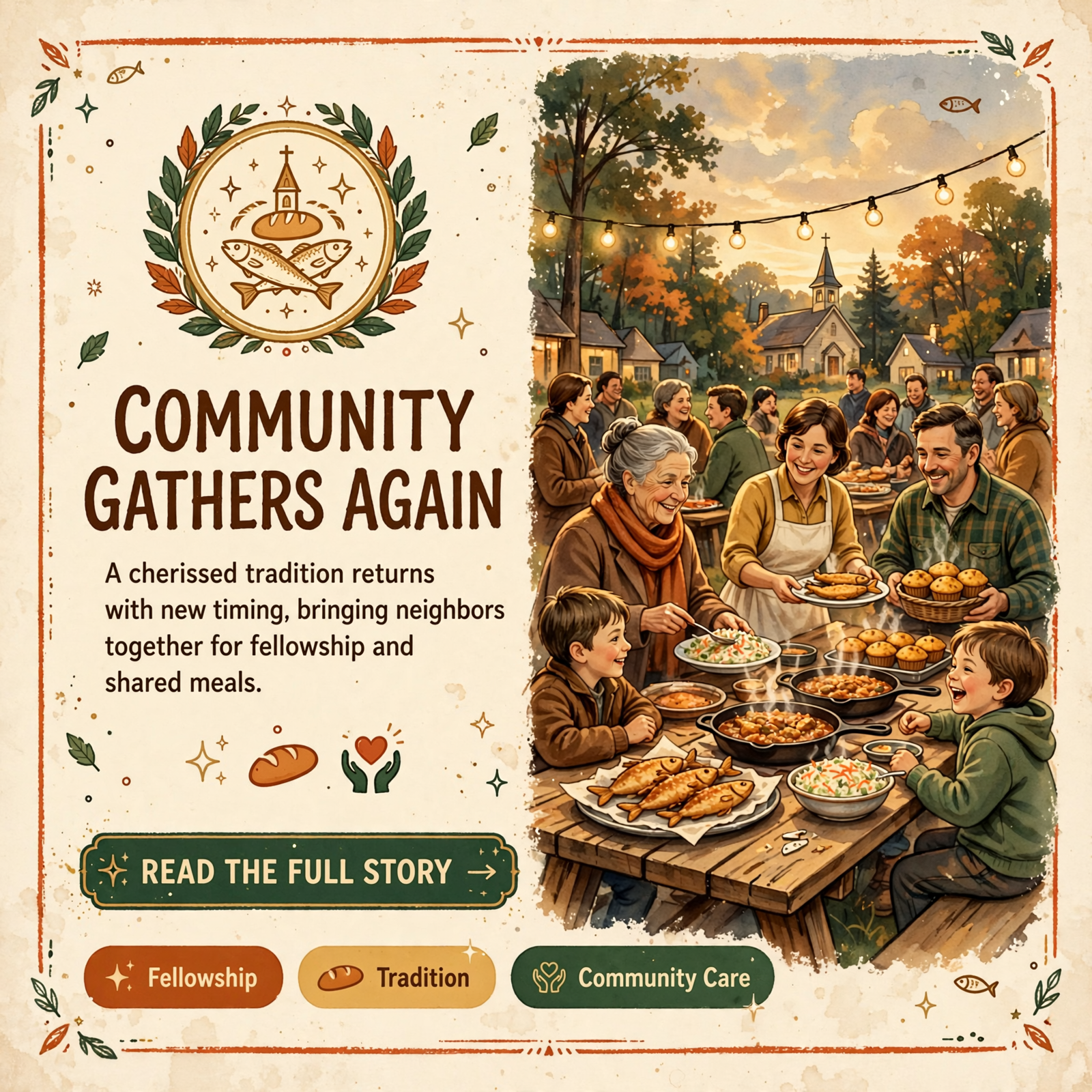 Featured image for "🍽️ Fish Fry at Short Mountain Church of God Rescheduled for October 17th"
