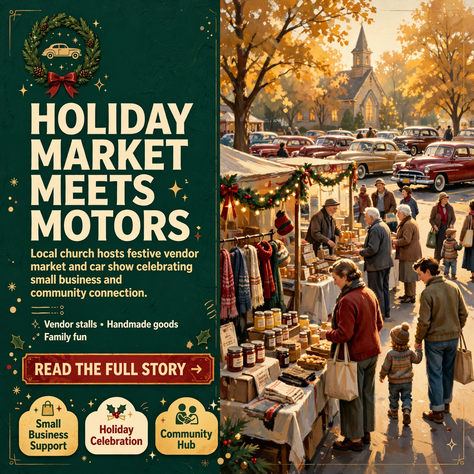 Featured image for "🎄 Christmas Vendor Market and Car Show Comes to Graysville Church of God on November 14"