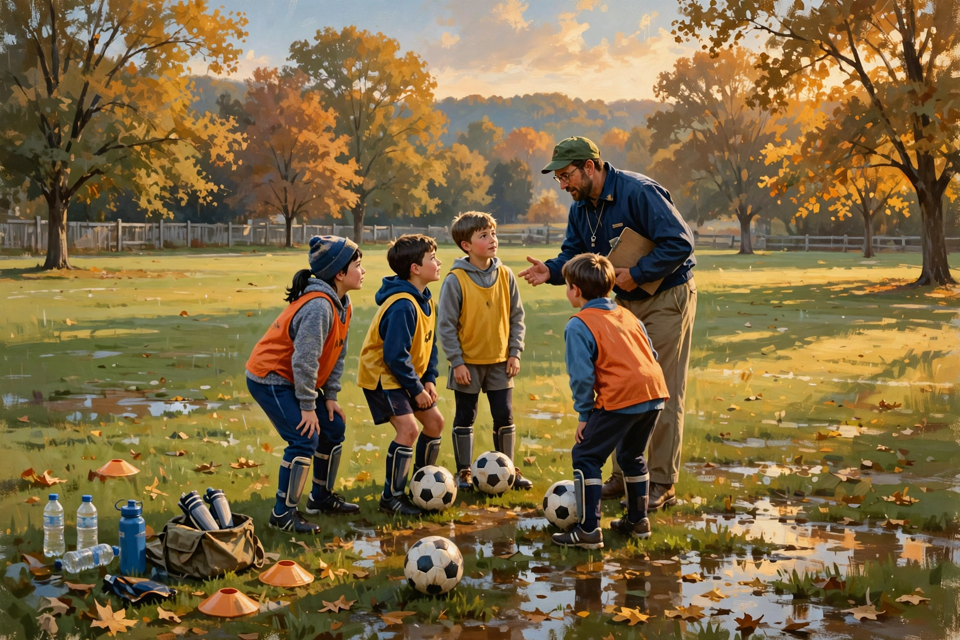 Illustration for ⚽ SYSA Soccer — Tue/Thu Practices Still On (Check Fields After the Rain)