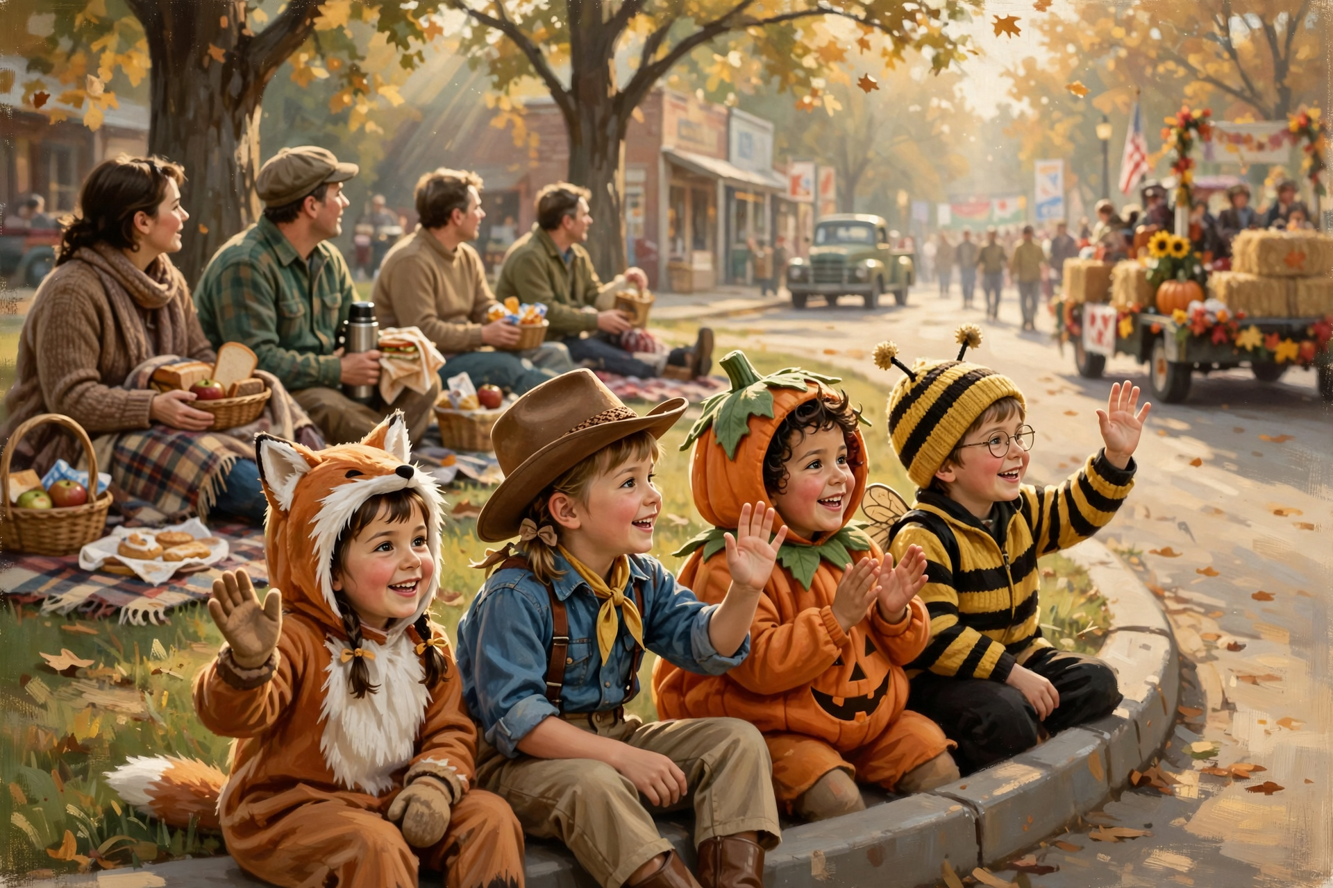 Illustration for π Spirit Days + Friday Morning Parade (The Littles' Homecoming)