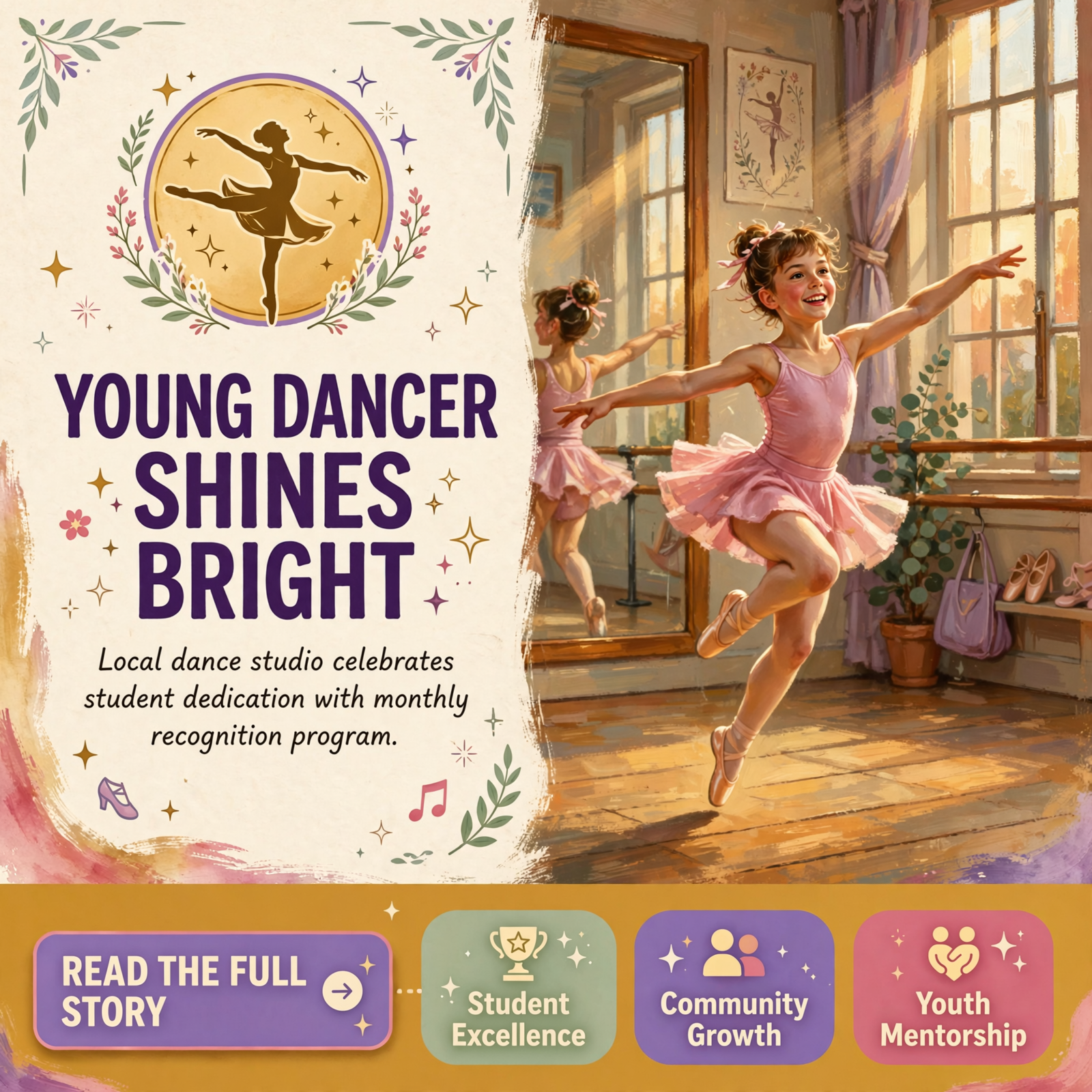 Featured image for "🎭 Grow in Grace Dance Studio Honors October Dancer of the Month"