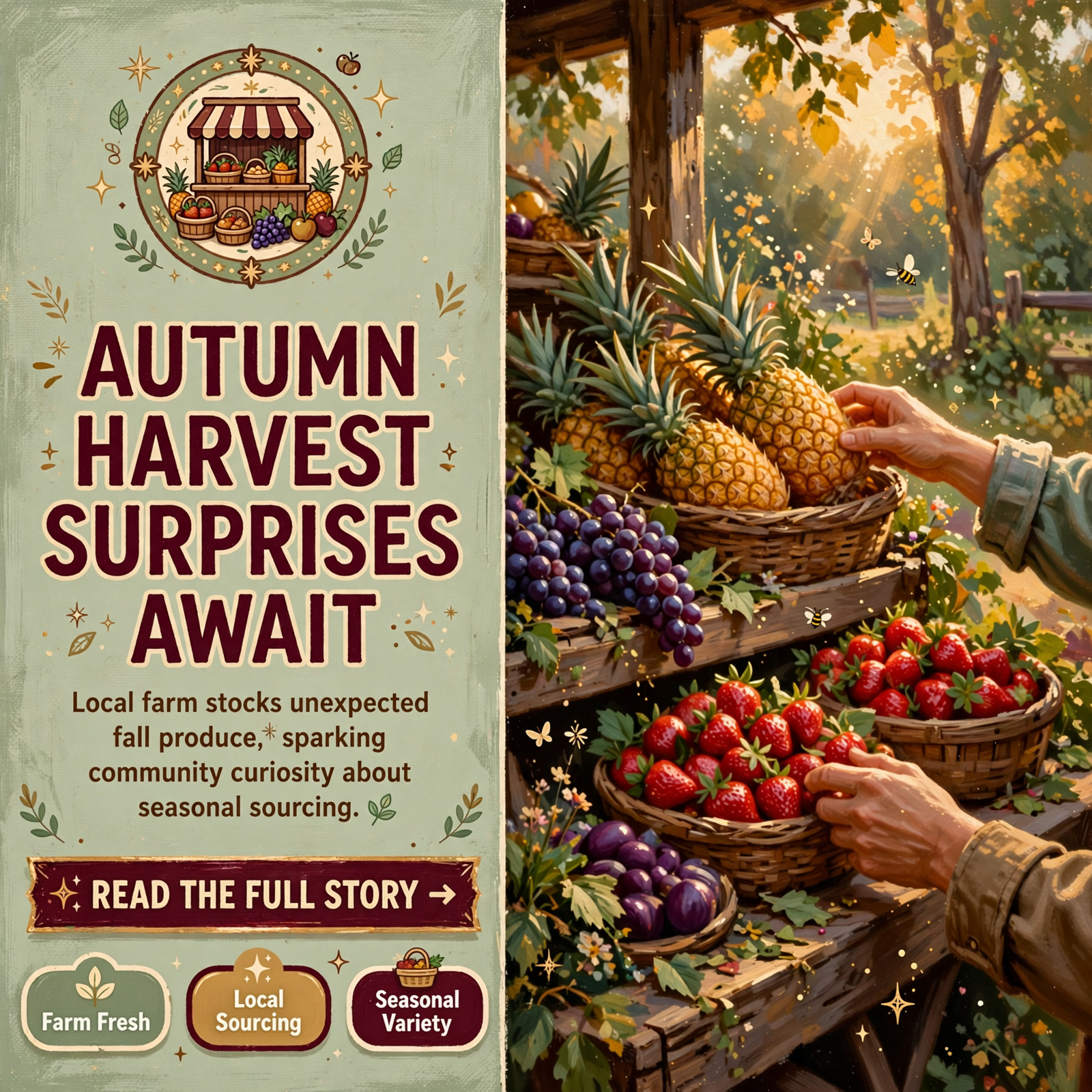 Featured image for "🍓 Fresh Fall Harvest at Gary Swafford Farms in Pikeville - Honeyglow Pineapples, Muscadines & Strawberries"