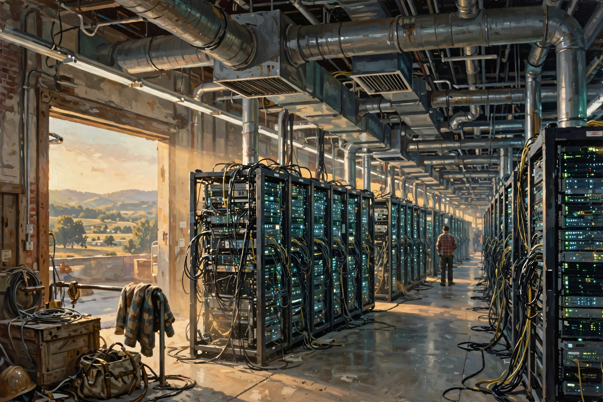 Illustration for Artificial Intelligence Isn't Actually Floating in the Air