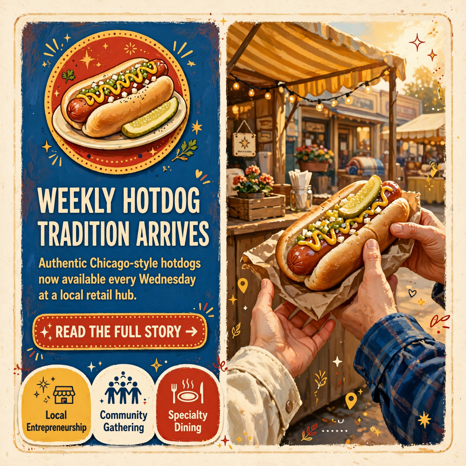 Featured image for "🌭 Weiner Wednesday Comes to Sparta - D&D's Hotdogs Brings Chicago-Style Dogs to Local Shoppers"