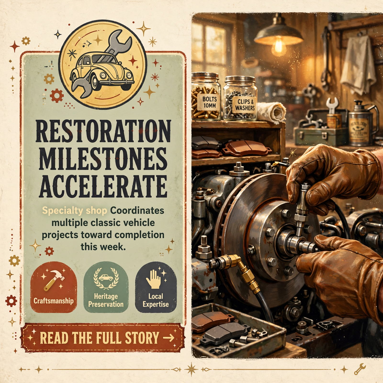 🚗 Air-Cooled Volkswagen Restoration Shop Moves Through Major Project Milestones — Featured Image Featured image for "🚗 Air-Cooled Volkswagen Restoration Shop Moves Through Major Project Milestones"