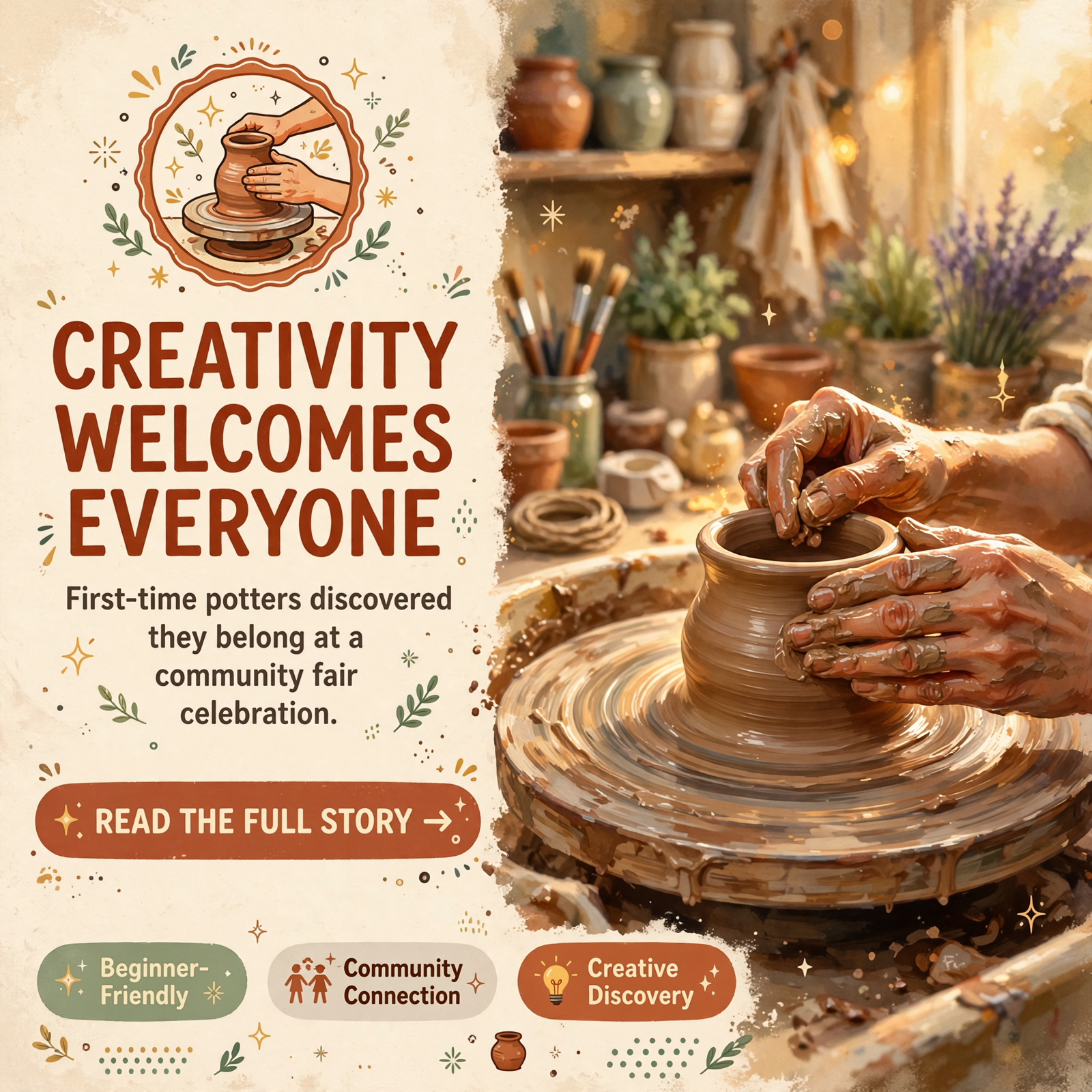 🎨 Pottery Art Cafe Celebrates First-Time Artists at Community Fair — Featured Image Featured image for "🎨 Pottery Art Cafe Celebrates First-Time Artists at Community Fair"