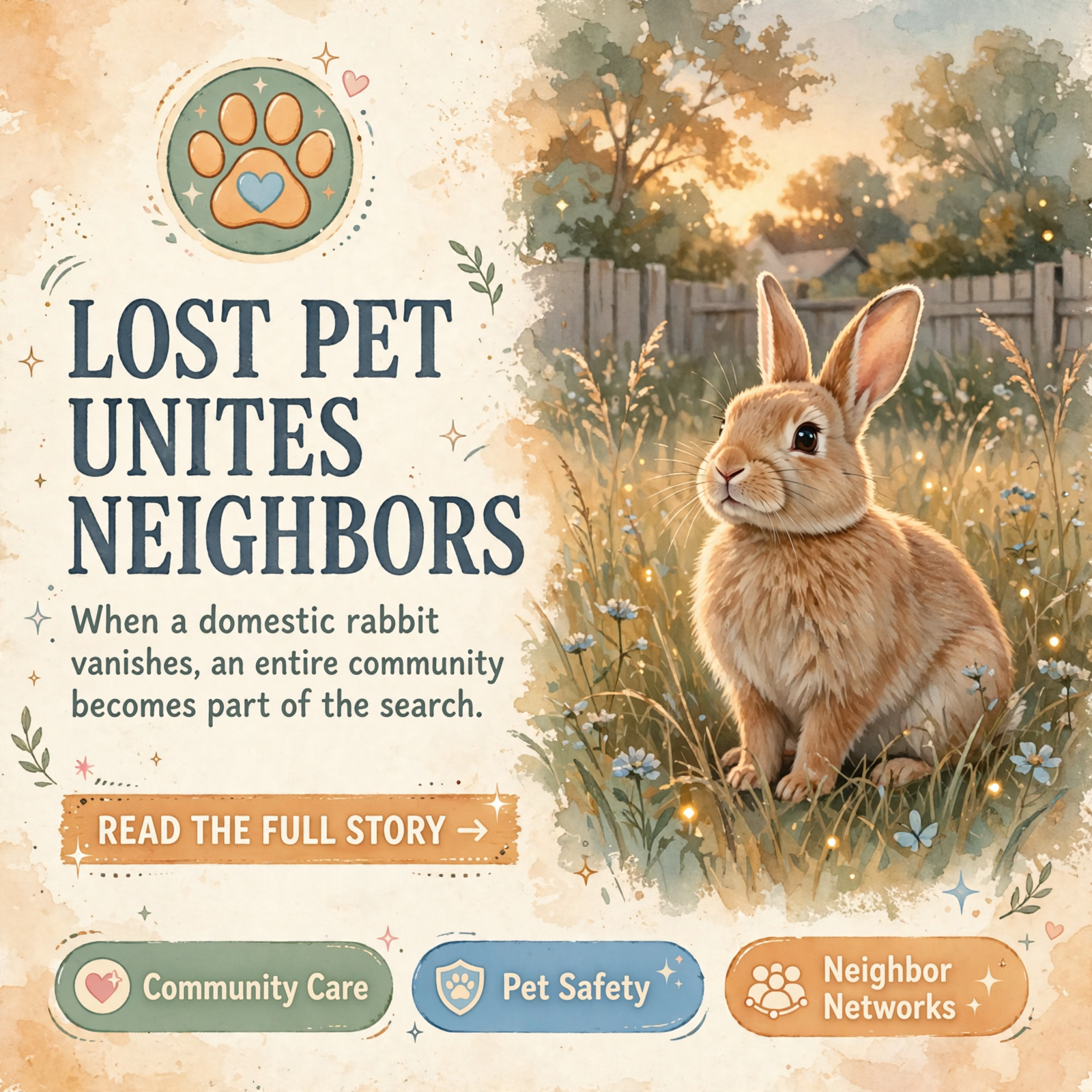 Featured image for "🐰 Lost Domestic Rabbit in Welchland Camp - Community Search Underway"