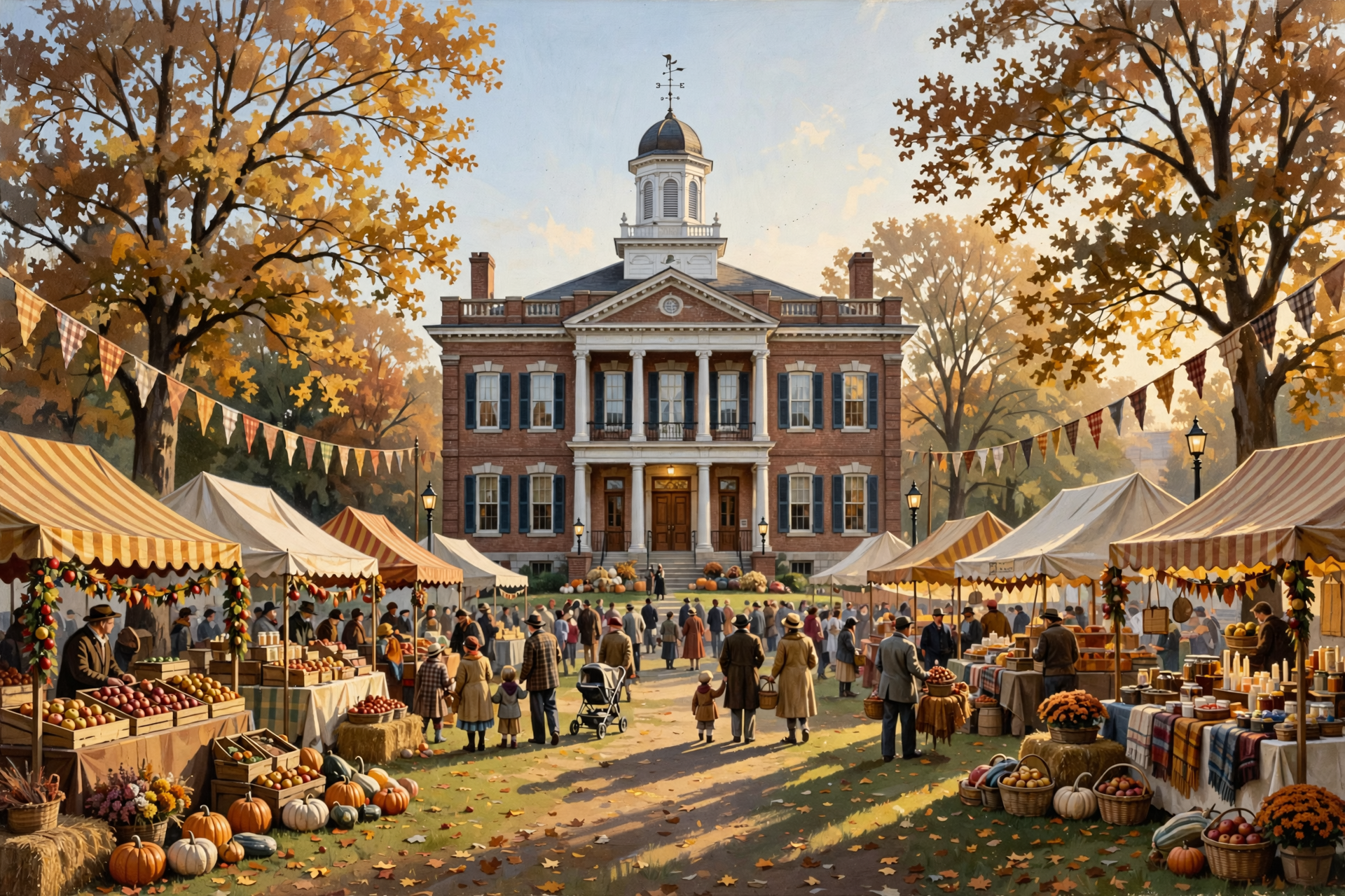 Illustration for 🍎 An Apple a Day, and a Whole Courthouse Square Full of Them, in Cleveland