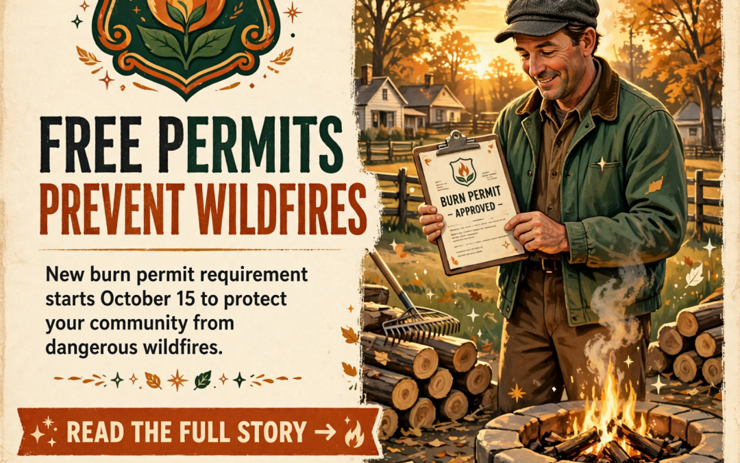 🔥 Free Burn Permits Required in Tennessee Starting October 15 – Here’s What You Need to Know