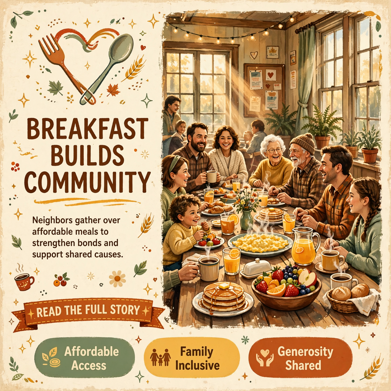 Featured image for "🍳 Community Fundraising Breakfast Brings Neighbors Together on Saturday"