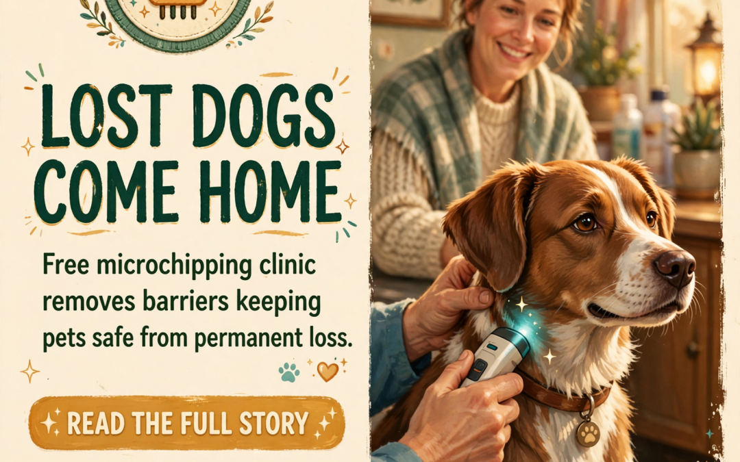 🐶 Free Microchip Clinic Comes to Coalmont Library on October 17th