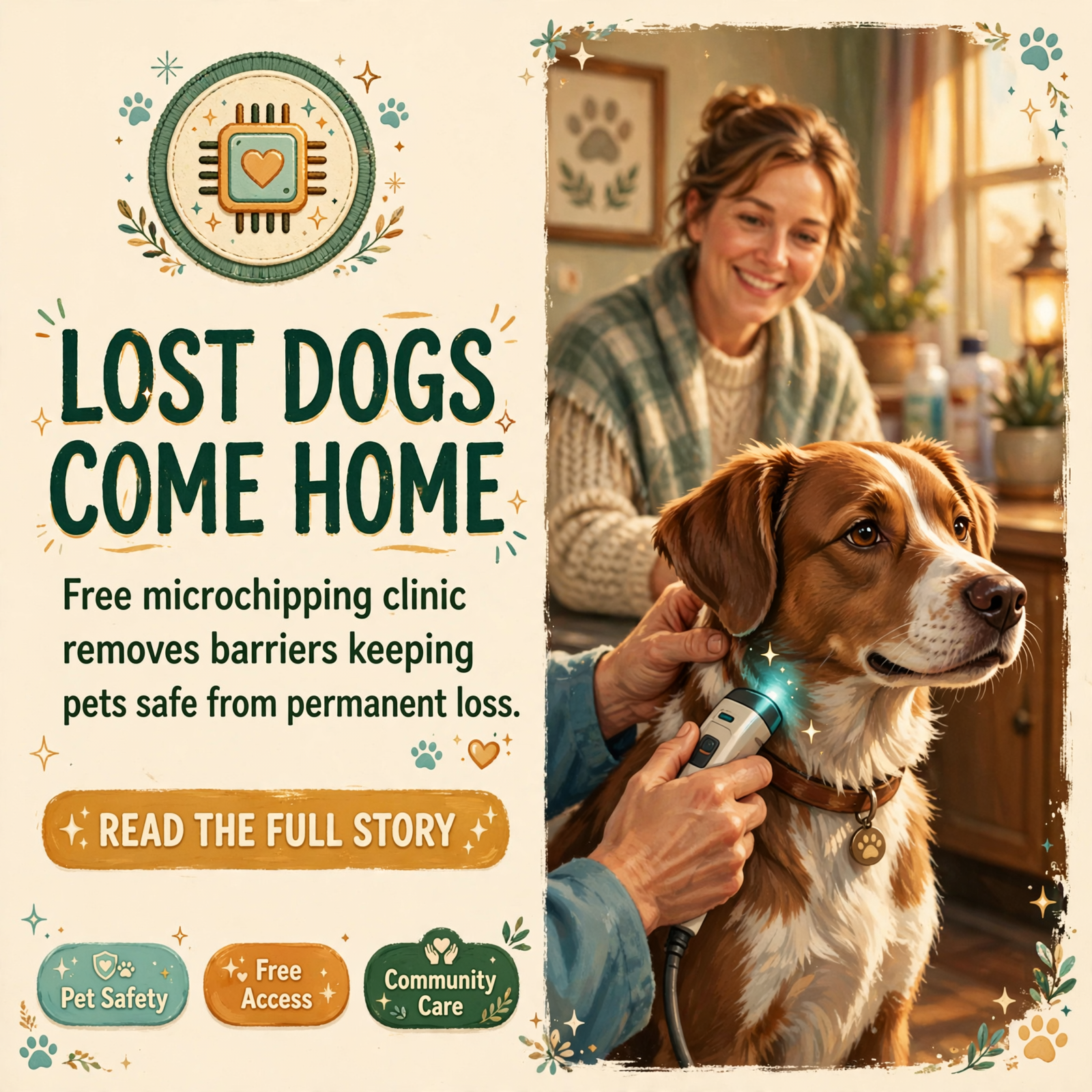 Featured image for "🐶 Free Microchip Clinic Comes to Coalmont Library on October 17th"