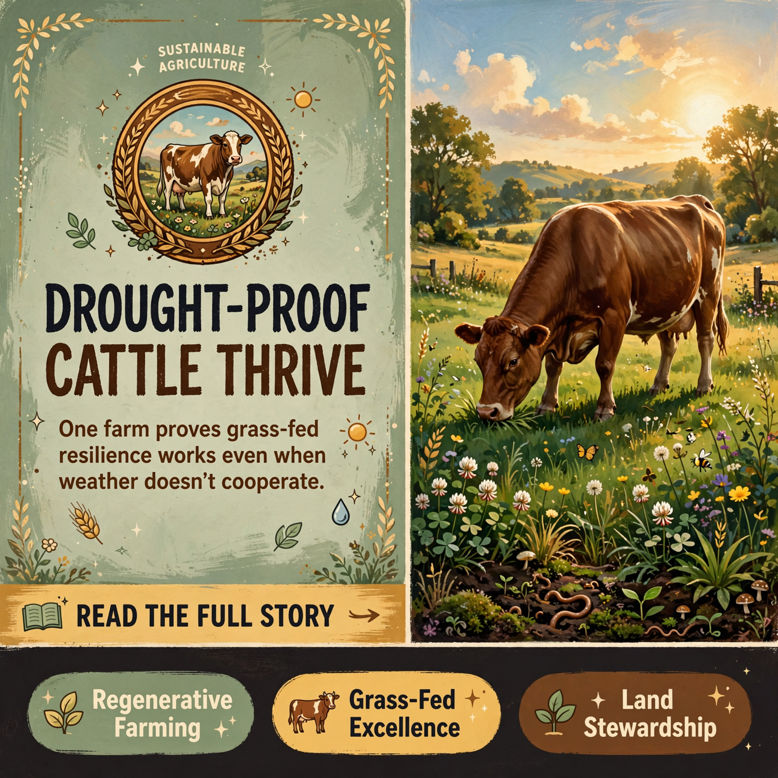 Featured image for "🐄 Grass-Fed Resilience: How One Local Farm's Herd Thrives Through Drought"