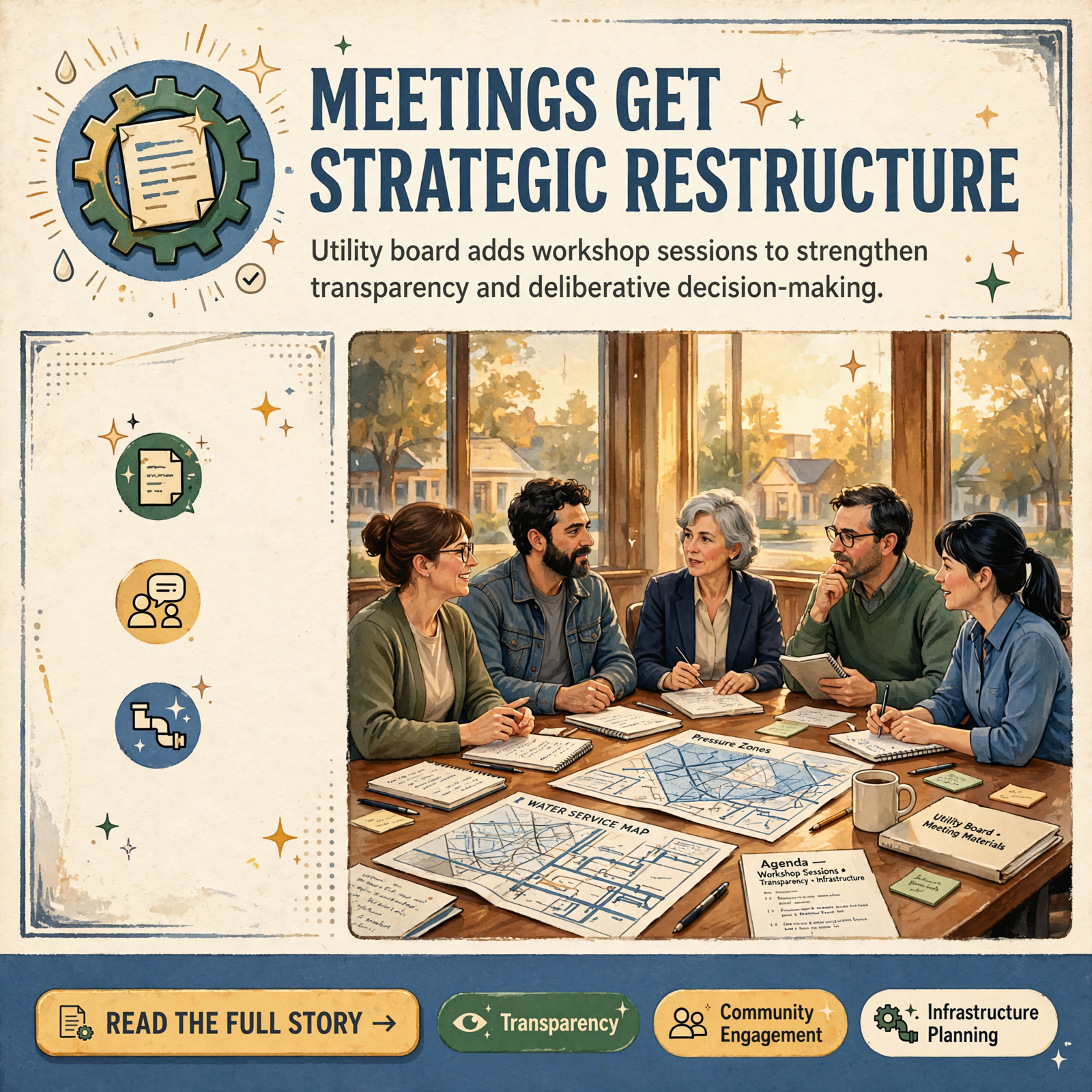 Featured image for "🔧 Utility Board Shifts to Workshop Meetings Before Monthly Gatherings"