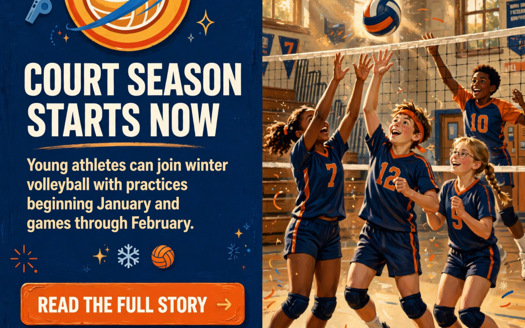 🏐 Youth Volleyball Season Registration Now Open – Games Start in January