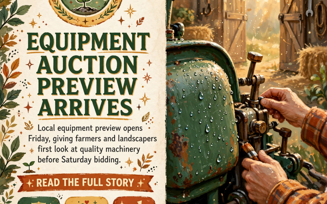 🔨 Derwood Stewart Nursery Equipment Preview Coming Friday in McMinnville