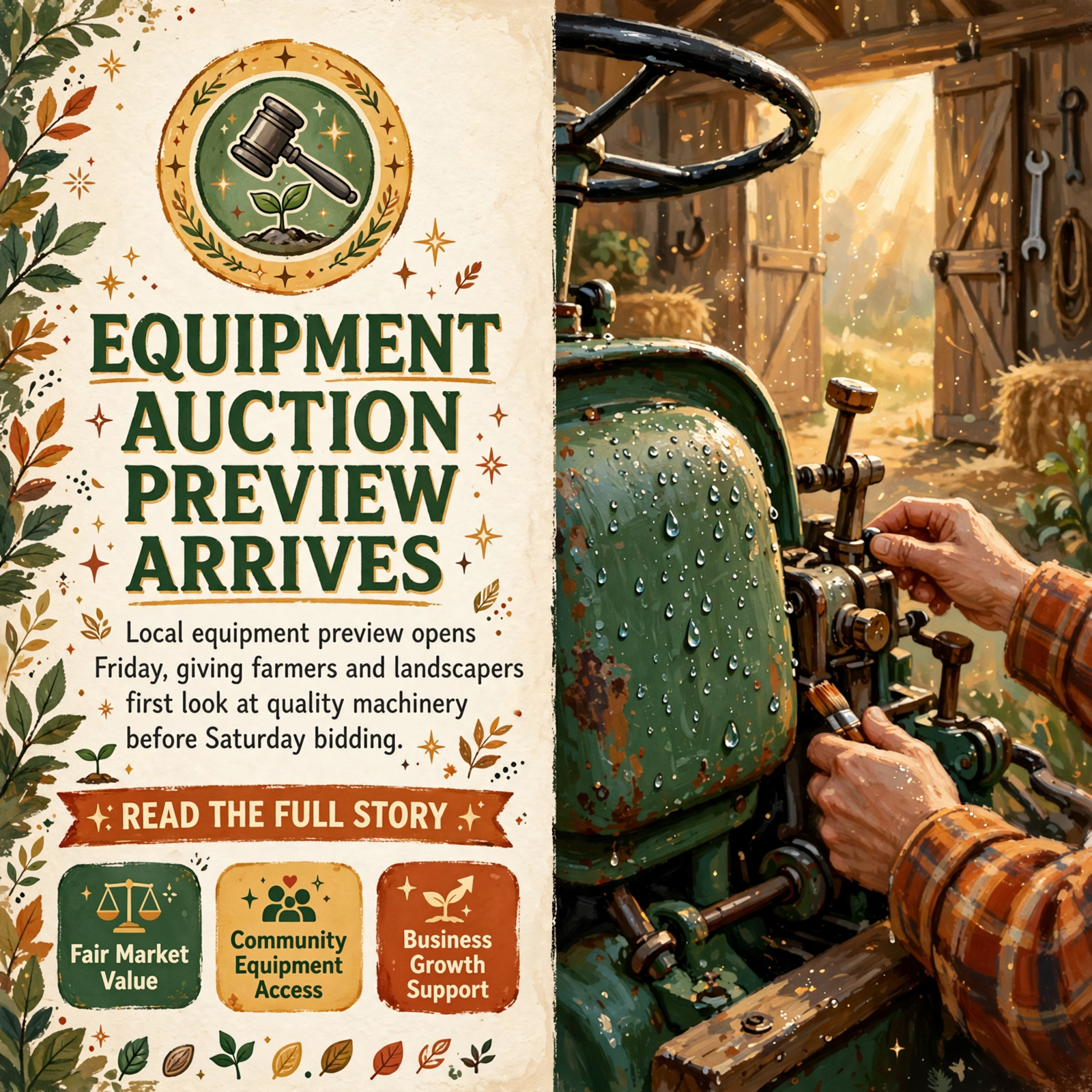 Featured image for "🔨 Derwood Stewart Nursery Equipment Preview Coming Friday in McMinnville"