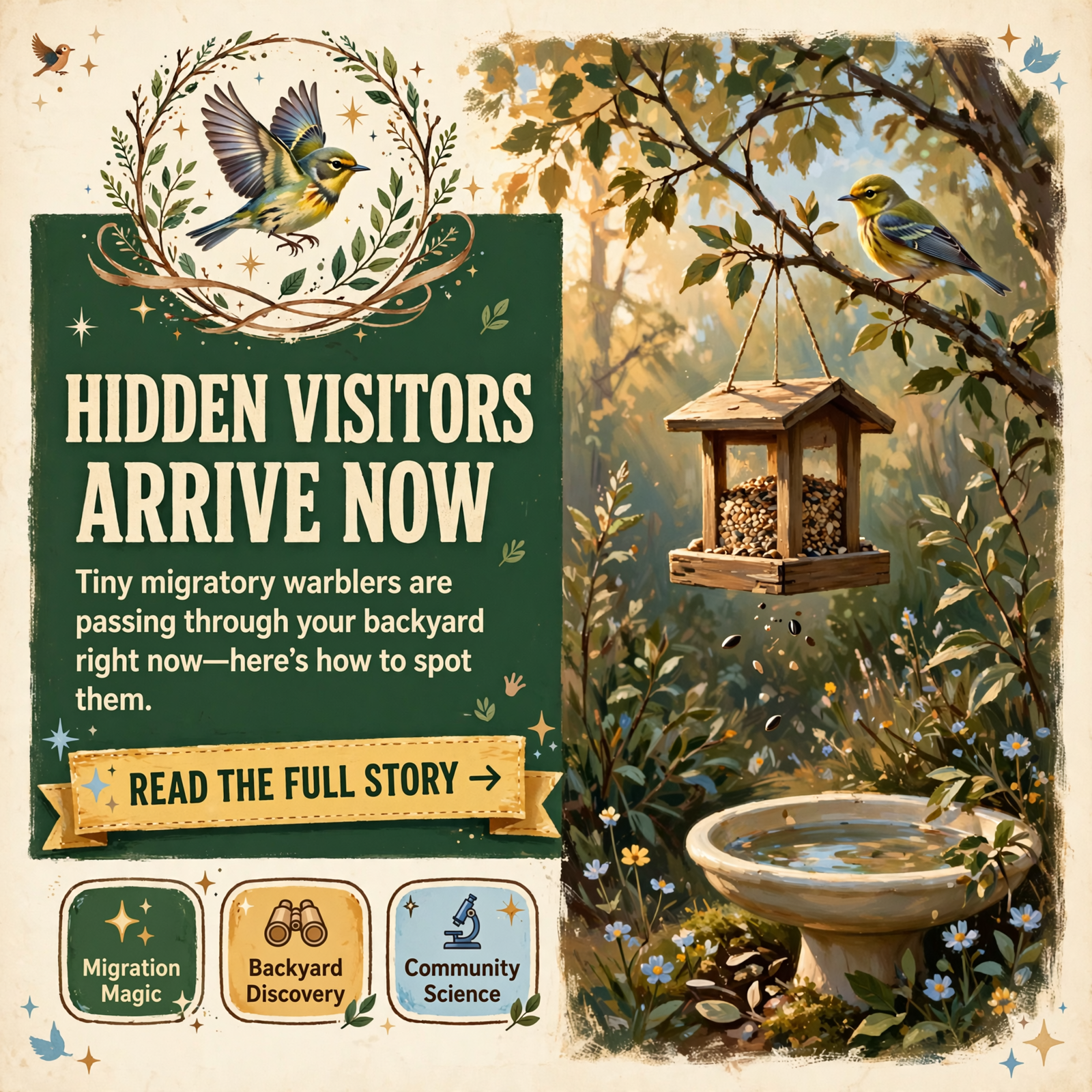 Featured image for "🐦 Warbler Season Arrives in Dunlap - Here's How to Spot Fall Migration's Hidden Visitors"