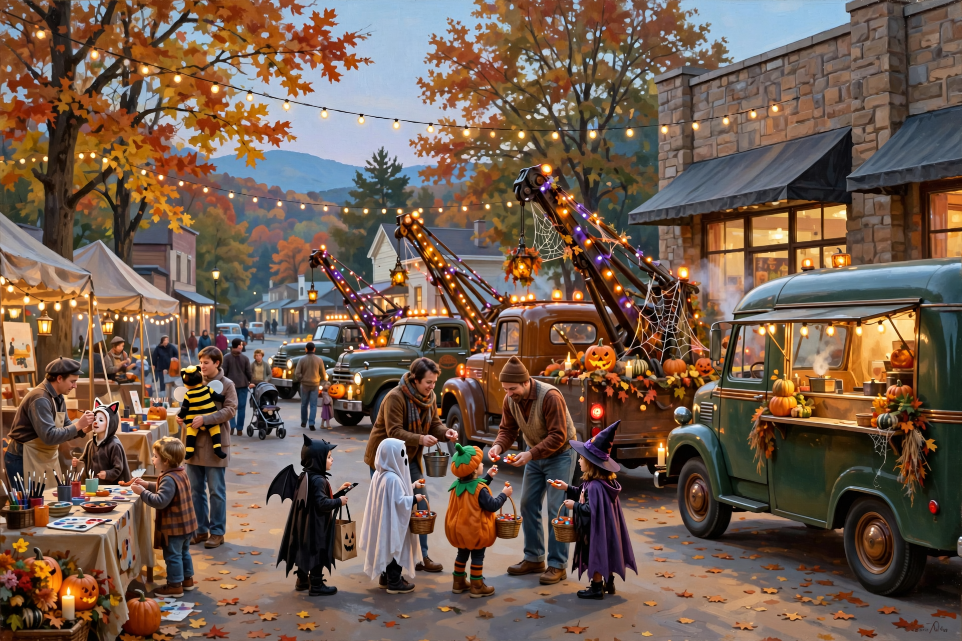 Illustration for 🚛 Free Truck-or-Treat Among the Tow Trucks